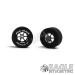 3/32 x 1 3/16 x .500 Gunmetal Roadster Drag Wheels-PRON408LGM