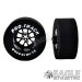 3/32 x 1 3/16 x .500 Black Bulldog Drag Rear Wheels with Nat. Rubber Tires-PRON408MBL