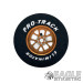 3/32 x 1 3/16 x .500 Gold Bulldog Drag Rear Wheels with Nat. Rubber Tires-PRON408MG