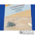 11 tooth 64 pitch precision pinion gear
