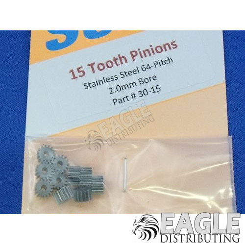15 tooth 64 pitch precision pinion gear
