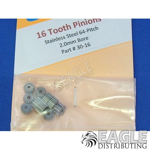 16 Tooth, 64 Pitch Pinion