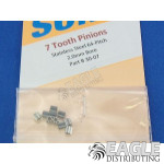 7 tooth 64 pitch precision pinion gear
