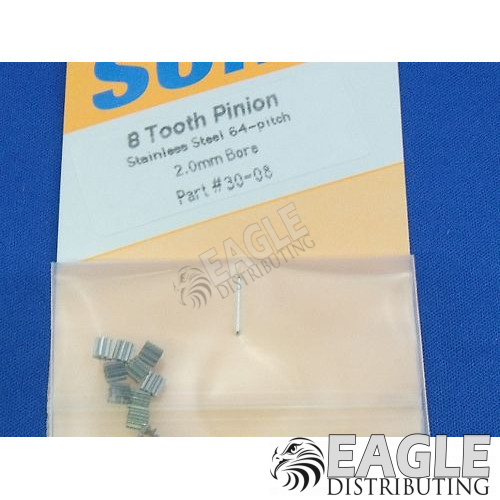 8 tooth 64 pitch precision pinion gear