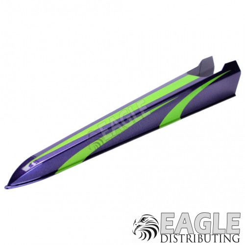 Purple/Lime Green Painted Dragster Body