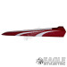 Red/Silver Custom Painted Dragster Body