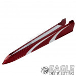 Red/Silver Custom Painted Dragster Body