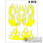 1/24-1/32 Paint Mask - Large Flame-TAY018