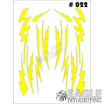 1/24-1/32 Paint Mask - Small Lightning-TAY022