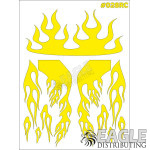 RC paint mask - Flames 7.9 x 10.6 with transfer tape