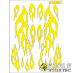 RC paint mask - Flame 7.9 x 10.6 with transfer tape-TAY029RC