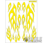 RC paint mask - Flame 7.9 x 10.6 with transfer tape