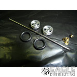 3/8" Wheelie Wheel kit with Slotted Wheels and .050" Axle