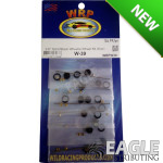 3/8" Solid Black Wheelie Wheel Kit (6 pr)-WRPW39
